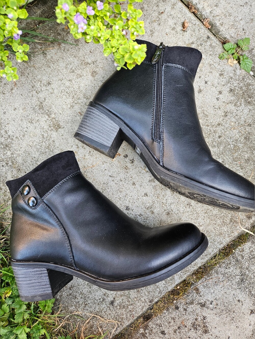 Leather And Suede Water Resistant Boots